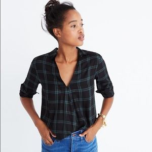 NWOT Madewell checkered shirt Sz S